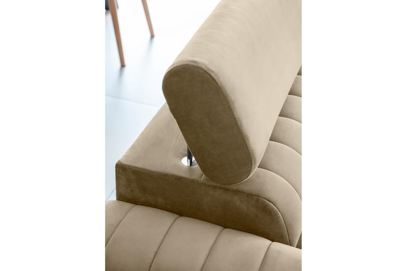 Laurece Bäddsoffa 3-sits - Beige - Bäddsoffa - Bäddsoffa 3 sits - Sammetssoffa