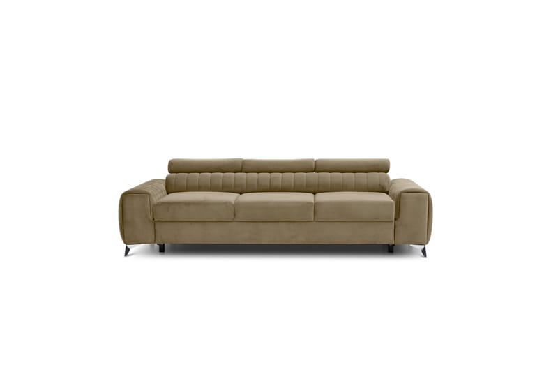 Laurece Bäddsoffa 3-sits - Beige - Bäddsoffa - Bäddsoffa 3 sits - Sammetssoffa