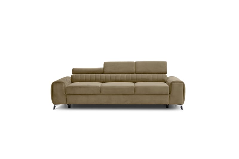 Laurece Bäddsoffa 3-sits - Beige - Bäddsoffa - Bäddsoffa 3 sits - Sammetssoffa