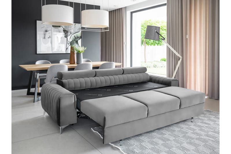 Laurece Bäddsoffa 3-sits - Grå - Möbler - Soffa - Bäddsoffa