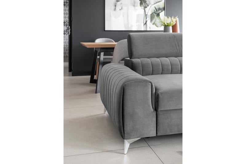 Laurece Bäddsoffa 3-sits - Grå - Möbler - Soffa - Bäddsoffa