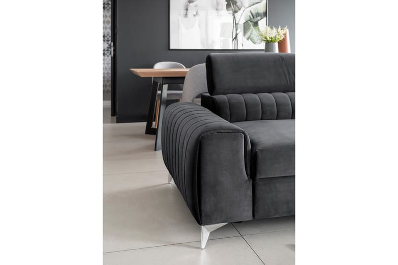 Laurece Bäddsoffa 3-sits - Grå - Möbler - Soffa - Bäddsoffa