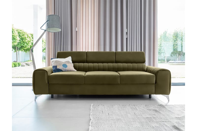 Laurece Bäddsoffa 3-sits - Grön - Möbler - Soffa - Bäddsoffa