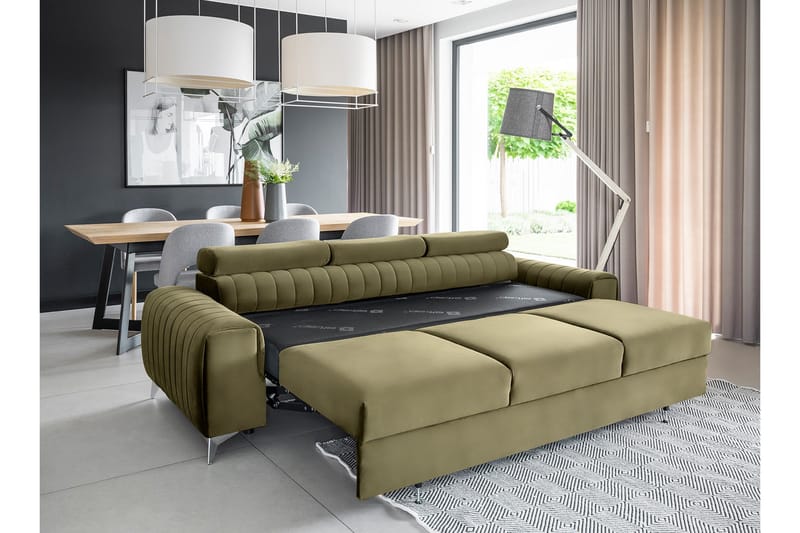 Laurece Bäddsoffa 3-sits - Grön - Möbler - Soffa - Bäddsoffa