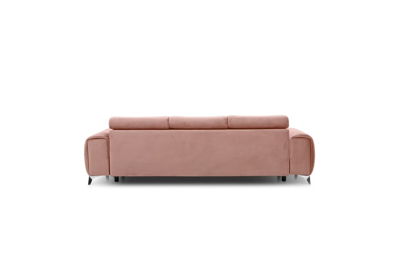 Laurece Bäddsoffa 3-sits - Rosa - Bäddsoffa - Bäddsoffa 3 sits - Sammetssoffa