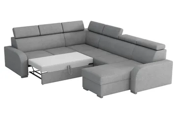 Lavona Bäddhörnsoffa Large - Grå - Möbler - Soffa - Bäddsoffa