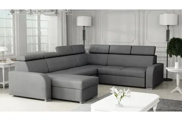 Lavona Bäddhörnsoffa Large - Grå - Möbler - Soffa - Bäddsoffa