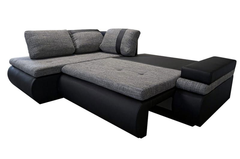 Lavona Divanbäddsoffa Mini Höger - Mörkgrå/Vit - Möbler - Soffa - Bäddsoffa