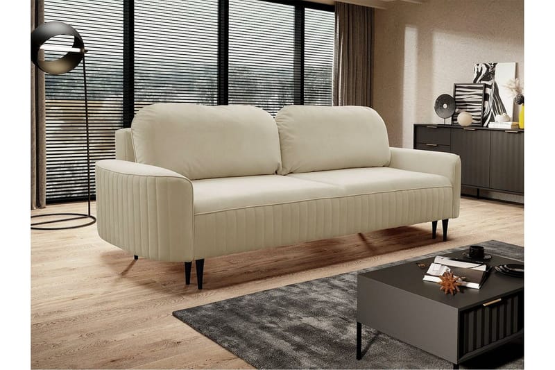 Laytown 2-sits Bäddsoffa NO_BRAND Beige/Light beige - Möbler - Soffa - Bäddsoffa