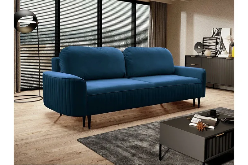Laytown 2-sits Bäddsoffa NO_BRAND Dark blue - Möbler - Soffa - Bäddsoffa