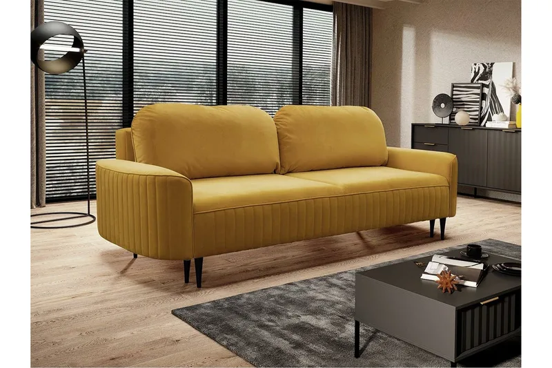 Laytown 2-sits Bäddsoffa NO_BRAND Yellow - Möbler - Soffa - Bäddsoffa