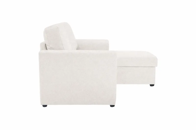 Leia 3-sits vändbar Bäddsoffa med divan och förvaring - Beige - Möbler - Soffa - Bäddsoffa