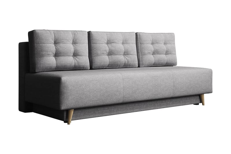 Leija Bäddsoffa 200x87x90 cm - Grå - Bäddsoffa - Bäddsoffa 4 sits