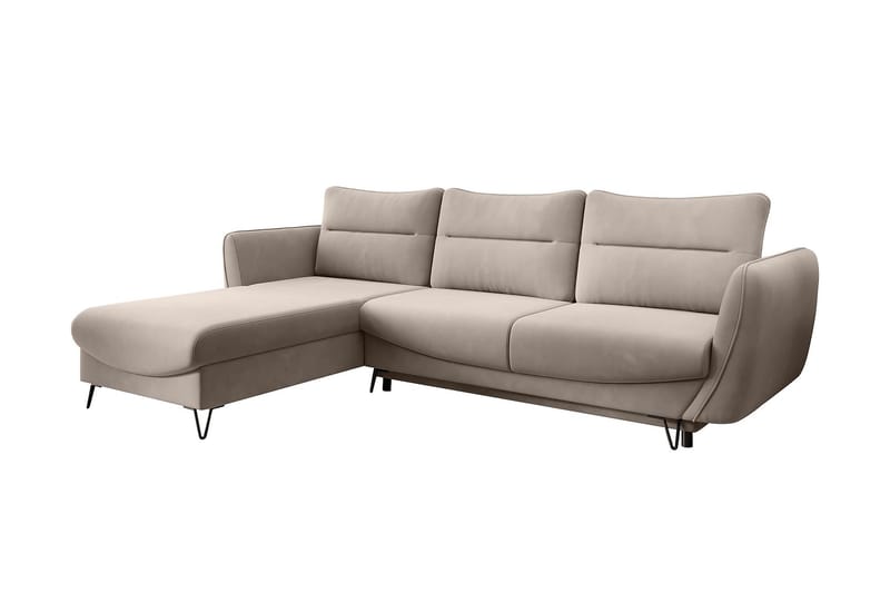 Lence Bäddsoffa m. Divan Förvaring - Beige - Bäddsoffa - Bäddsoffa divan