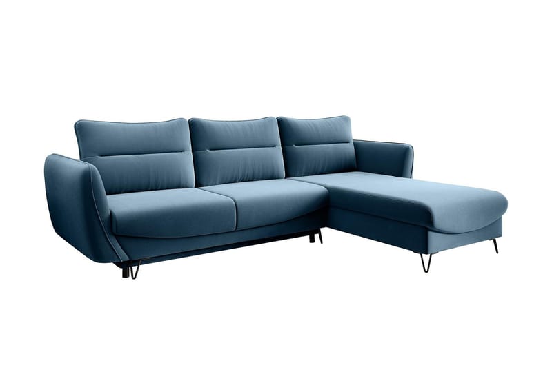 Lence Bäddsoffa m. Divan Förvaring - Blå - Möbler - Soffa - Bäddsoffa