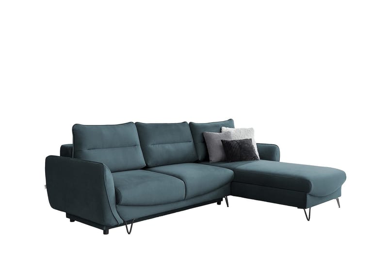 Lence Bäddsoffa m. Divan Förvaring - Blå - Möbler - Soffa - Bäddsoffa