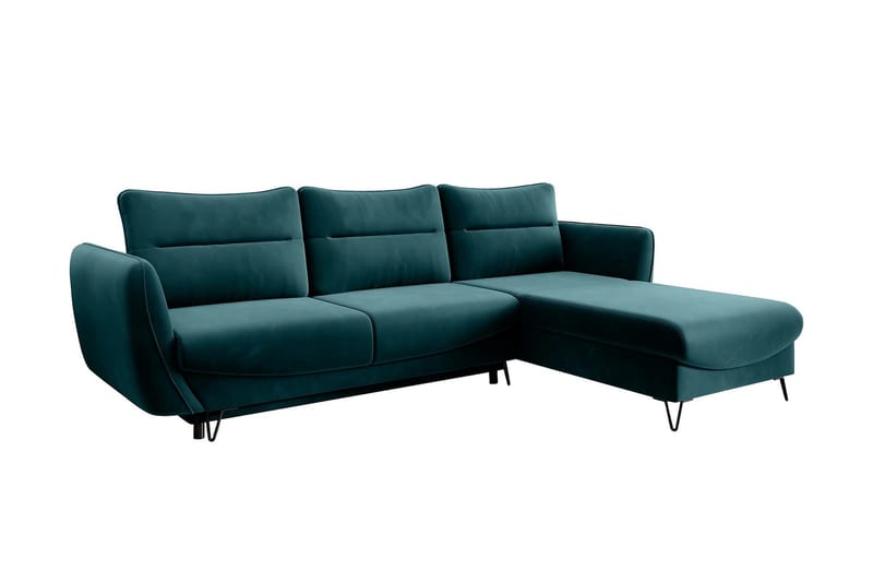 Lence Bäddsoffa m. Divan Förvaring - Blå/Grön - Möbler - Soffa - Bäddsoffa