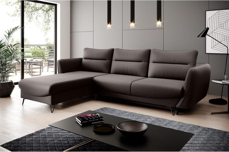 Lence Bäddsoffa m. Divan Förvaring - Brun - Möbler - Soffa - Bäddsoffa