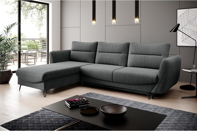 Lence Bäddsoffa m. Divan Förvaring - Grå - Möbler - Soffa - Bäddsoffa