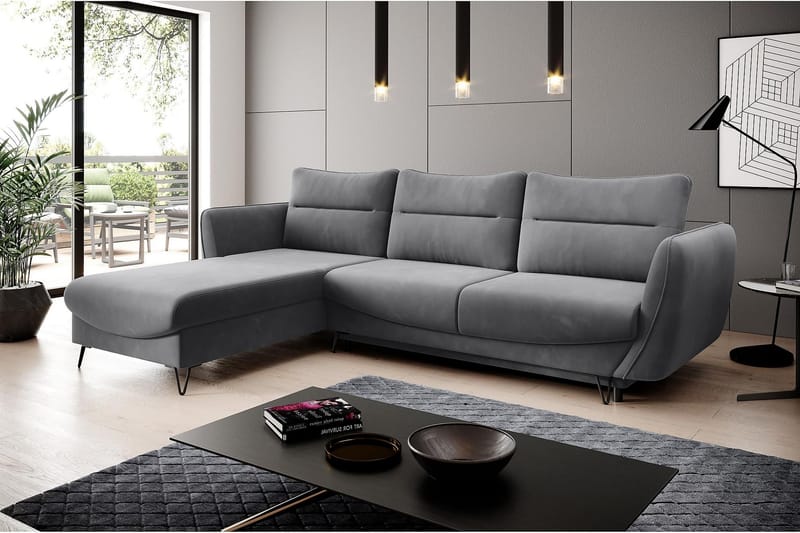 Lence Bäddsoffa m. Divan Förvaring - Grå - Möbler - Soffa - Bäddsoffa
