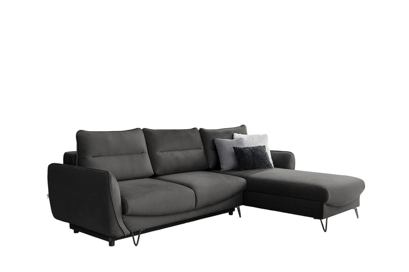 Lence Bäddsoffa m. Divan Förvaring - Grå - Möbler - Soffa - Bäddsoffa