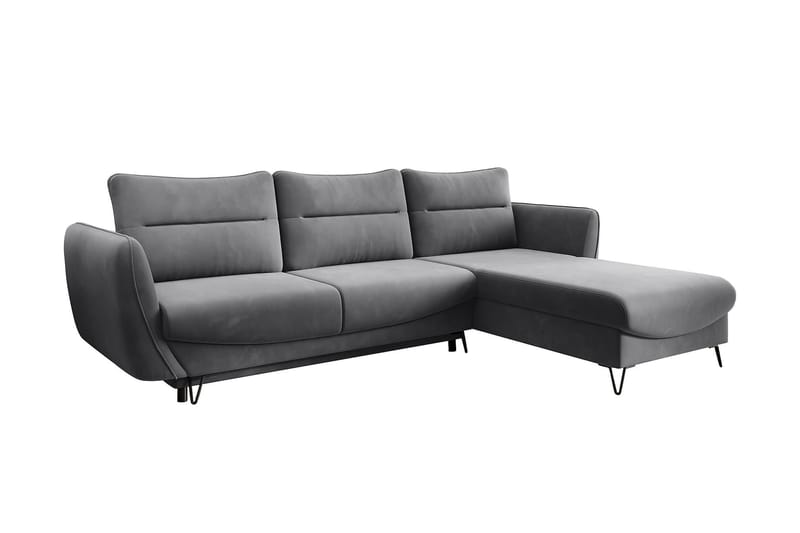 Lence Bäddsoffa m. Divan Förvaring - Grå - Möbler - Soffa - Bäddsoffa