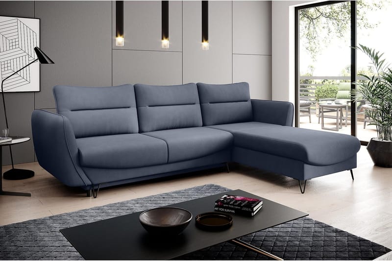 Lence Bäddsoffa m. Divan Förvaring - Grå - Möbler - Soffa - Bäddsoffa