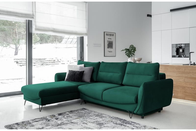 Lence Bäddsoffa m. Divan Förvaring - Grön - Möbler - Soffa - Bäddsoffa