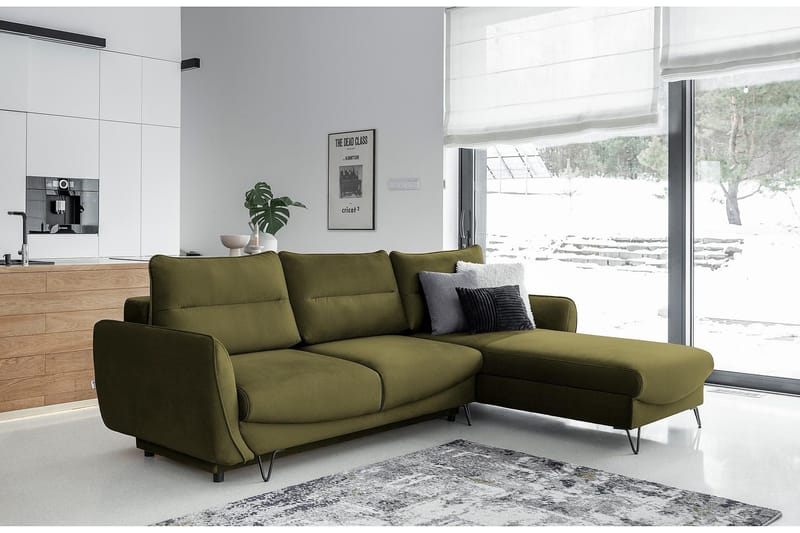 Lence Bäddsoffa m. Divan Förvaring - Grön - Möbler - Soffa - Bäddsoffa