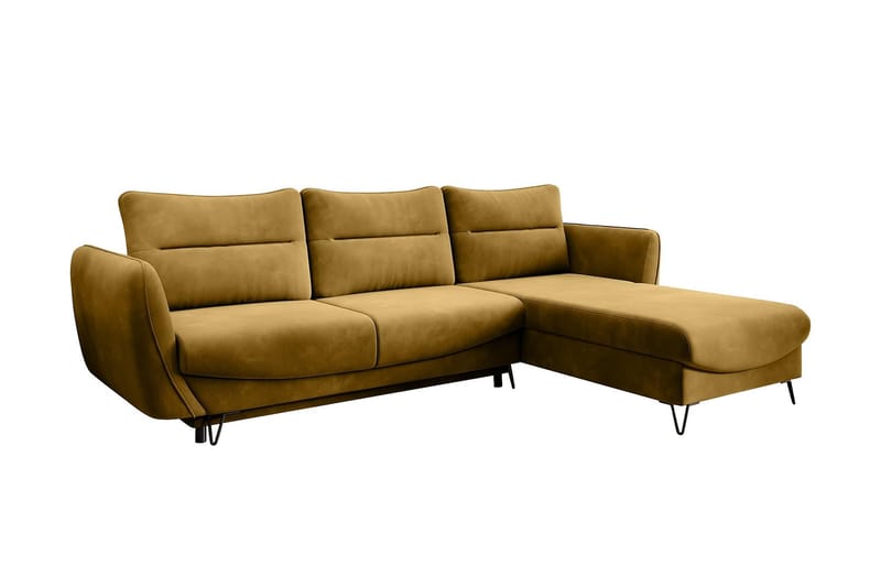 Lence Bäddsoffa m. Divan Förvaring - Gul - Möbler - Soffa - Bäddsoffa