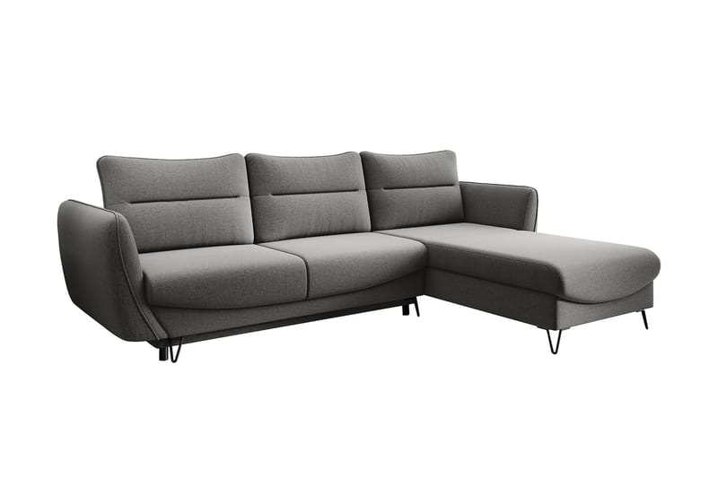 Lence Bäddsoffa m. Divan Förvaring - Ljusgrå - Möbler - Soffa - Bäddsoffa