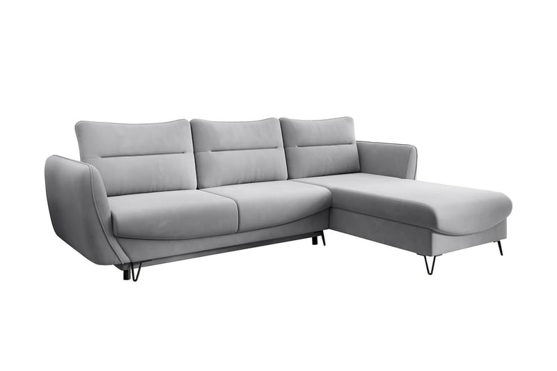 Lence Bäddsoffa m. Divan Förvaring - Ljusgrå - Möbler - Soffa - Bäddsoffa