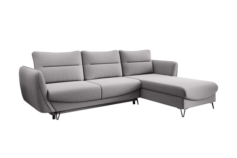 Lence Bäddsoffa m. Divan Förvaring - Ljusgrå - Möbler - Soffa - Bäddsoffa