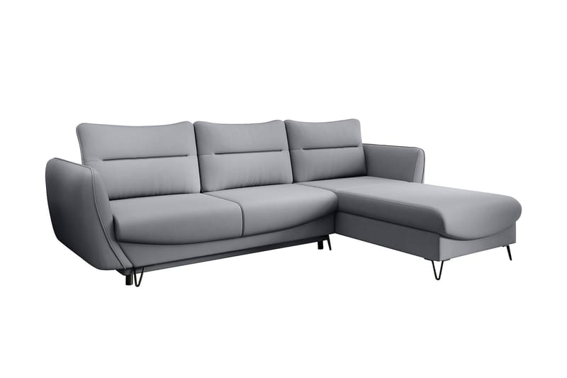 Lence Bäddsoffa m. Divan Förvaring - Ljusgrå - Möbler - Soffa - Bäddsoffa