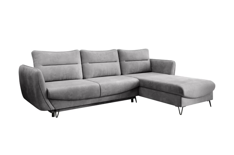 Lence Bäddsoffa m. Divan Förvaring - Ljusgrå - Möbler - Soffa - Bäddsoffa