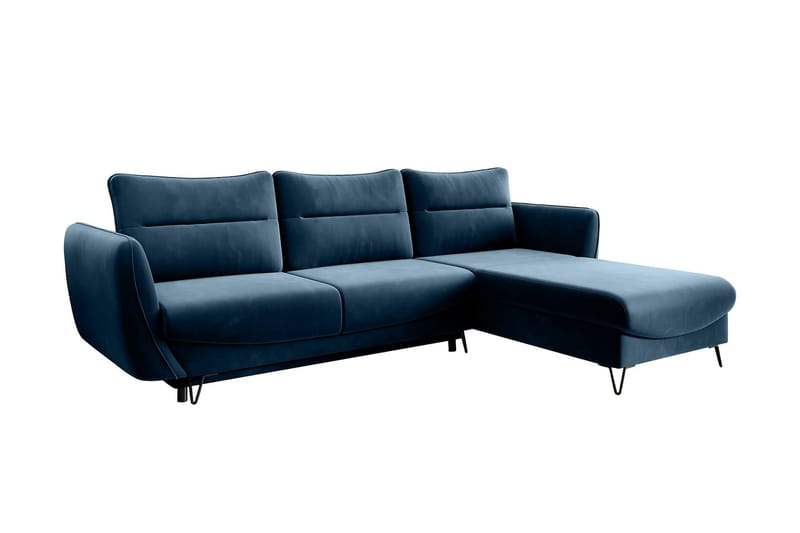 Lence Bäddsoffa m. Divan Förvaring - Mörkblå - Möbler - Soffa - Bäddsoffa