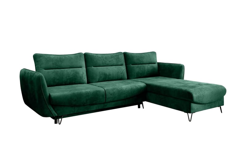 Lence Bäddsoffa m. Divan Förvaring - Mörkgrön - Möbler - Soffa - Bäddsoffa