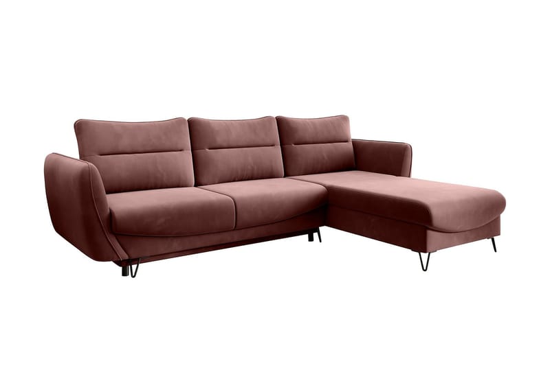 Lence Bäddsoffa m. Divan Förvaring - Rosa - Möbler - Soffa - Bäddsoffa