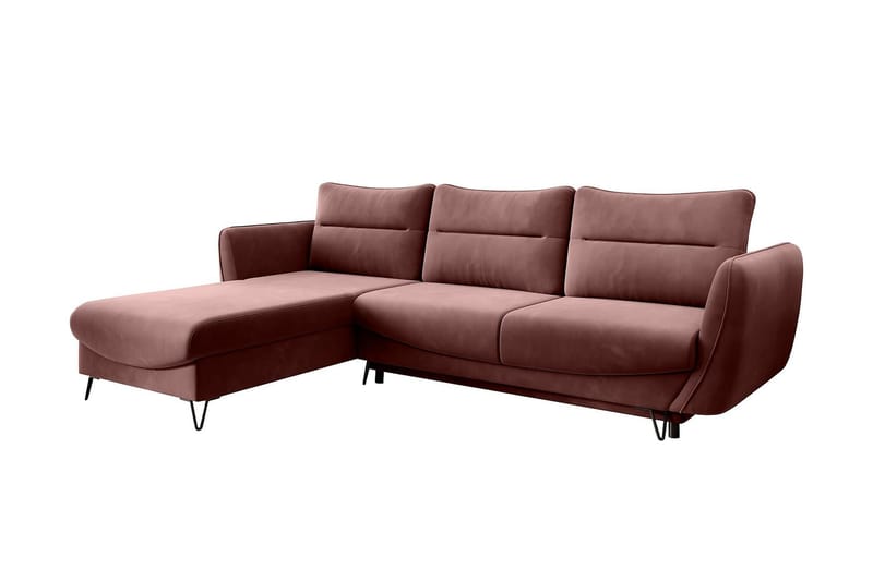 Lence Bäddsoffa m. Divan Förvaring - Rosa - Möbler - Soffa - Bäddsoffa