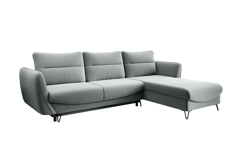 Lence Bäddsoffa m. Divan Förvaring - Vit/Grå - Möbler - Soffa - Bäddsoffa