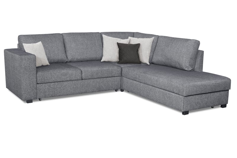 Leo Bäddsoffa 3-sits med Schäslong Höger - Grå - Möbler - Soffa - Bäddsoffa
