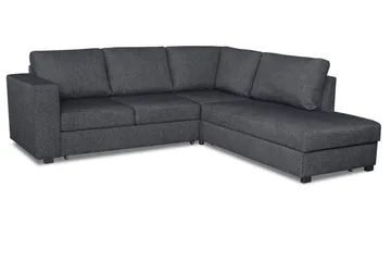 Leo Bäddsoffa 3-sits med Schäslong Höger - Mörkgrå - Möbler - Soffa - Bäddsoffa