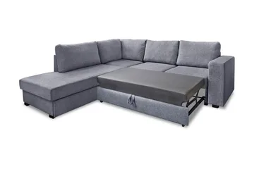 Leo Bäddsoffa 3-sits med Schäslong Vänster - Ljusgrå - Möbler - Soffa - Bäddsoffa