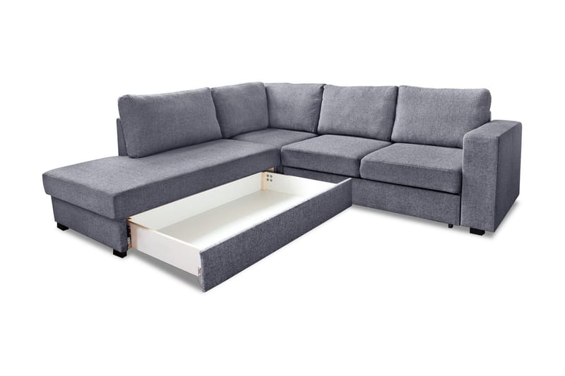 Leo Bäddsoffa 3-sits med Schäslong Vänster - Ljusgrå - Möbler - Soffa - Bäddsoffa