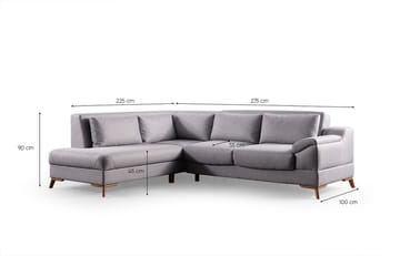 Lepinas 5-sits Hörnsoffa - Möbler - Soffa - Bäddsoffa