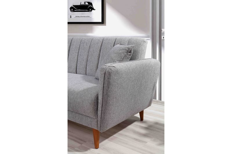 Lepinas Bäddsoffa med Divan Vänster - Grå/Natur - Möbler - Soffa - Bäddsoffa