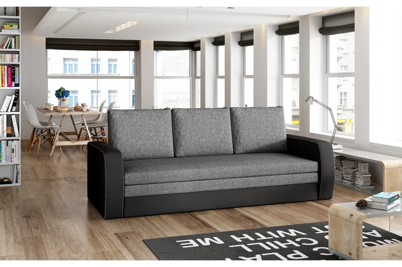 Lerma Bäddsoffa, Grå/Svart