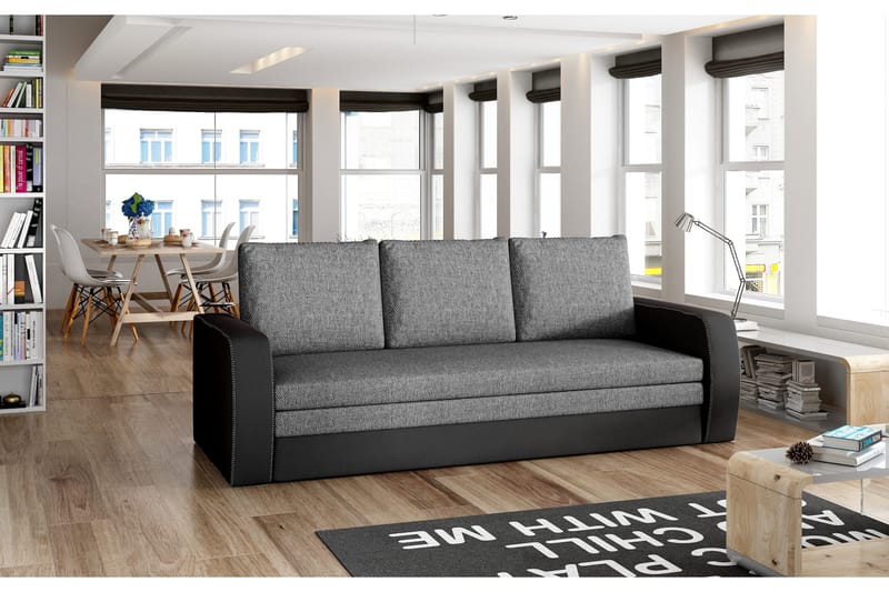 Lerma Bäddsoffa, Grå/Svart