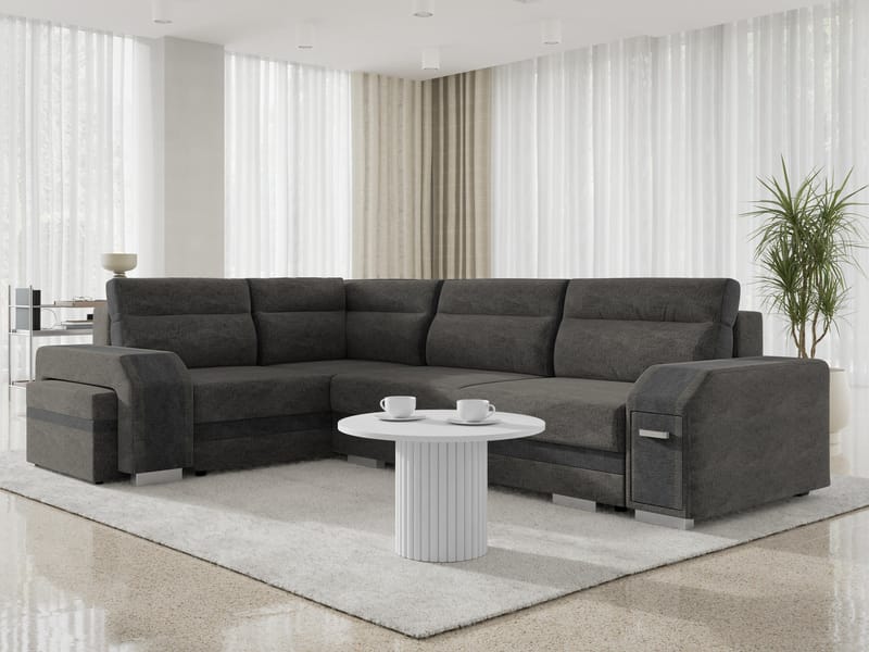 Lesley 4-sits Hörnbäddsoffa med förvaring - Möbler - Soffa - Bäddsoffa