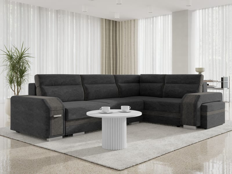 Lesley 4-sits Hörnbäddsoffa med förvaring - Möbler - Soffa - Bäddsoffa